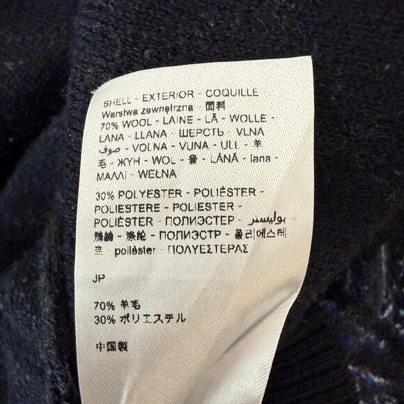 Desigual Longline Duster Cardigan | Navy Wool Blend Knit Sweater | XL - Picture 7 of 11